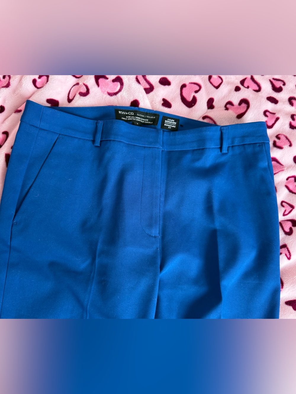 RW&CO. Women's Cobalt Tailored Pants
